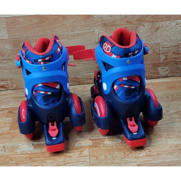 Roller Derby Sport Kids Roller Skates Blue White Red Size 11-2 - Picture 4 of 6